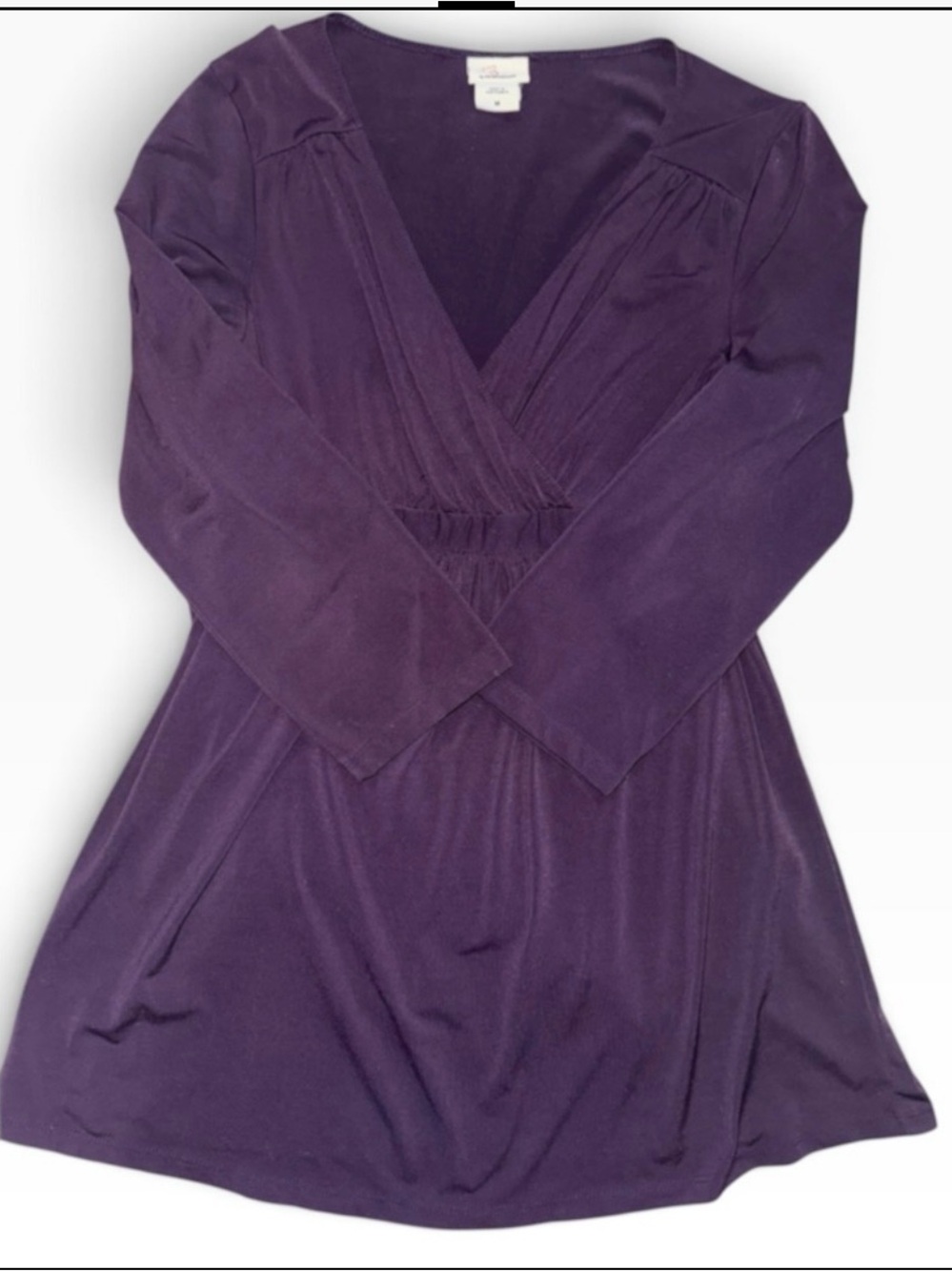 Baby by Motherhood Purple Long Sleeve Maternity Top Size M